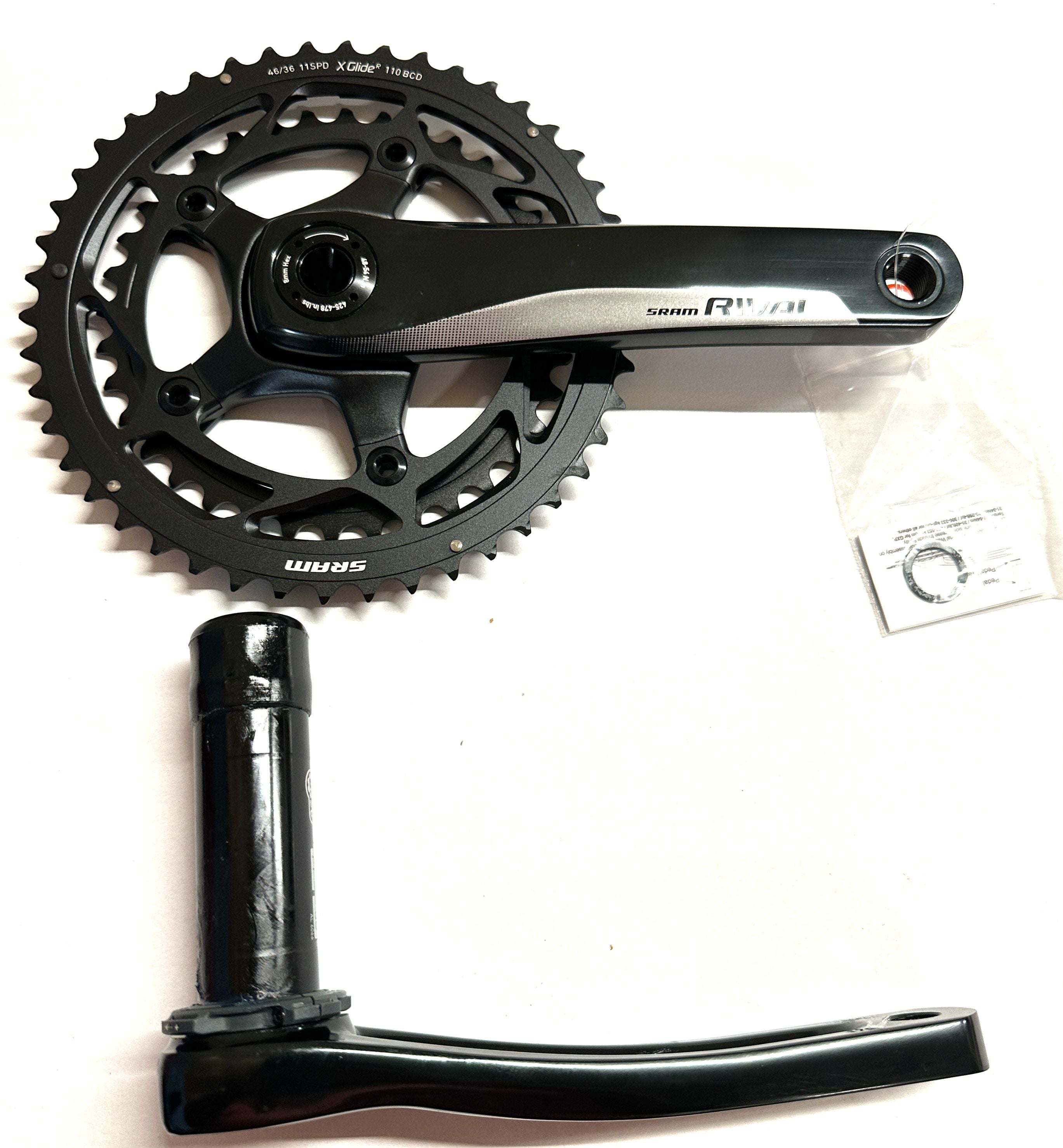 SRAM RIVAL 2 x 11 Speed Alloy Road Bike Crankset BB30 / PF30 175mm 46/