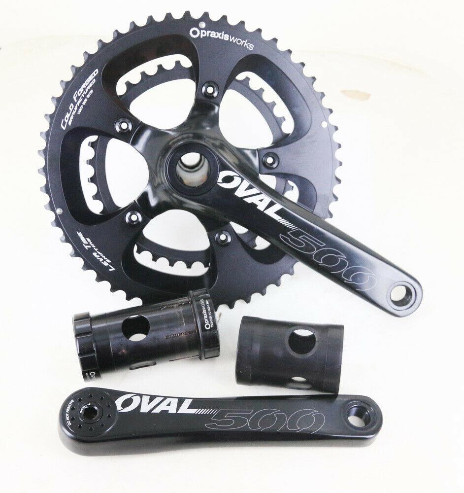 Oval Concepts 500 Praxis M30 52/36T 172.5mm Road Bike Crankset 10/11s + BB NEW