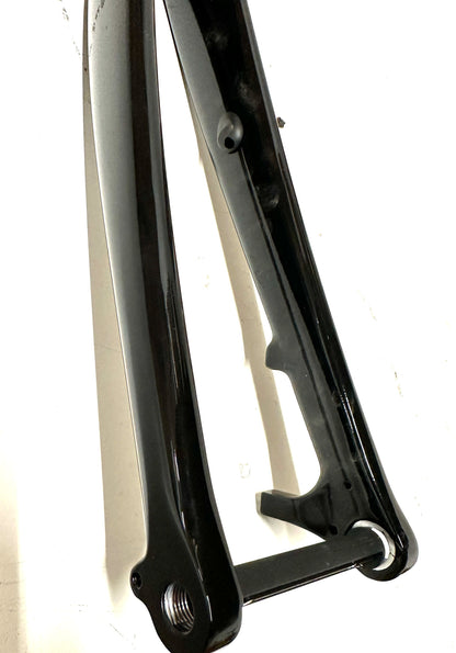 700c Carbon Fiber Gravel Road Bike Fork Alloy Steerer Disc Tapered Thru Axle NEW