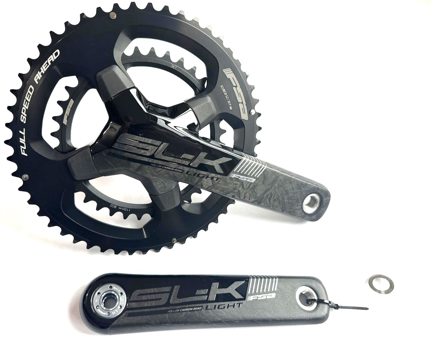 FSA SL-K Carbon BB386EVO Crankset Speed: 10-11, BCD: 110, 36/52, 30mm, –  Random Bike Parts