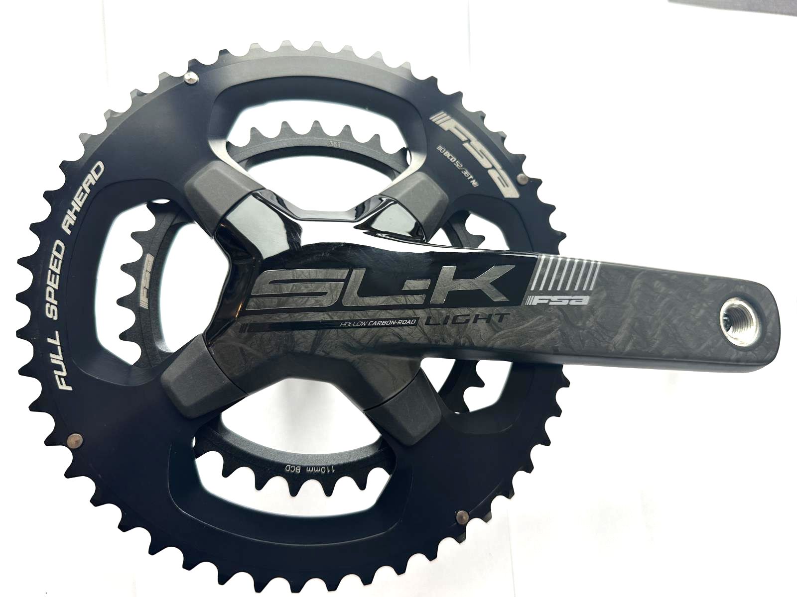 FSA SL-K Carbon BB386EVO Crankset Speed: 10-11, BCD: 110, 36/52, 30mm,  165mm NEW