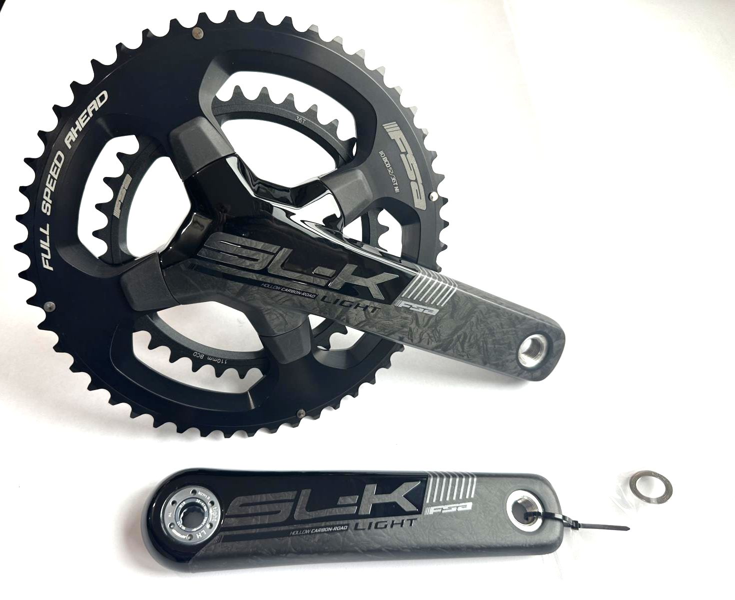 FSA SL K BB386EVO Carbon Crankset Speed 11 30mm BCD 110 36 52 17 Random Bike Parts