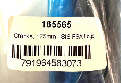 FSA 175mm ISIS Yamaha PW-X Style Axle E-Bike Crankset Alloy Armset CK-310-1 IS