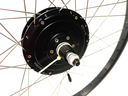 Currie Electric Motor 26" 500 W E-bike 48v Bike Rear Wheel Fits HG Cassette New