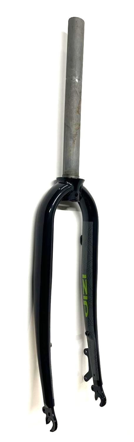 IZIP 1 1/8" 26" Threadless Steel Bike Fork 100mm QR Disc Axle - Crown 400mm  NEW