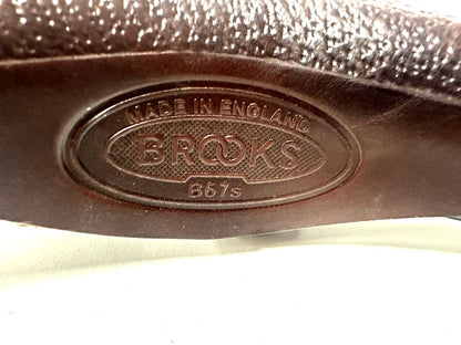 Brooks B67 S Women's 210mm Classic Leather Bicycle Saddle Steel Rails Brown New