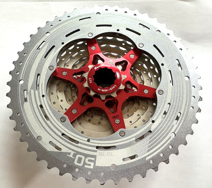 SUNRACE MX8 Cassette 11-50 Tooth 11s 11 speed Silver Bike Fits Shimano New