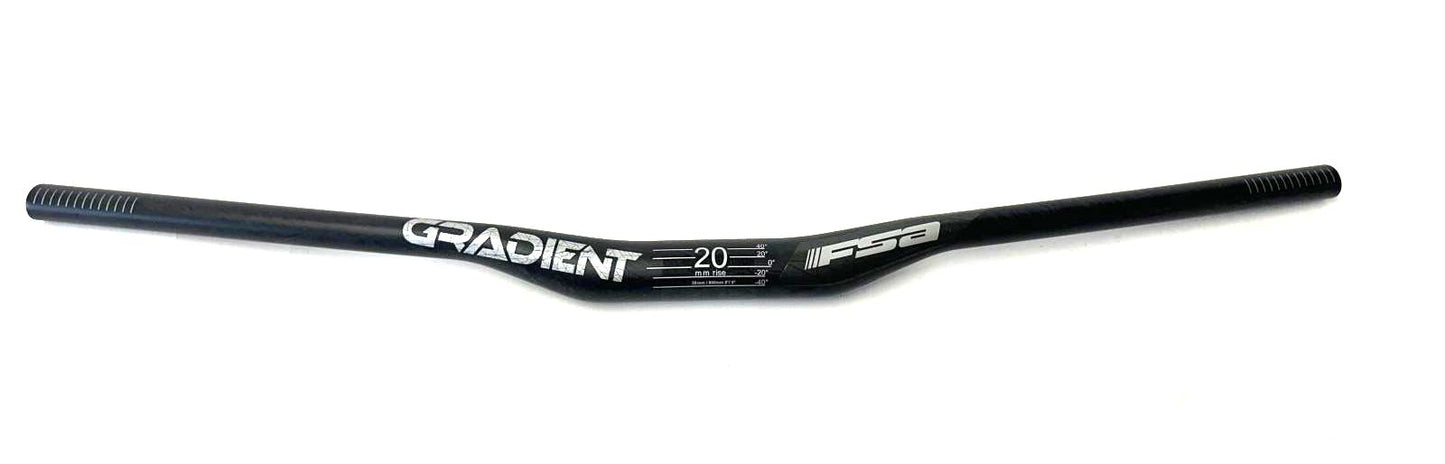 Riser Bar FSA Gradient Carbon Low Rise Handlebar 35 x 20mm x 800mm Riser Bar New