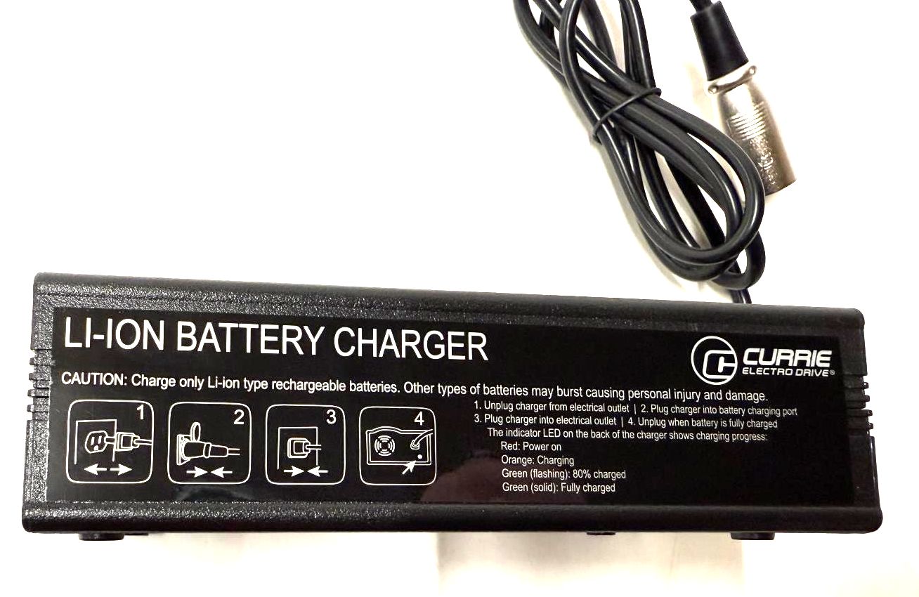 ELECTRIC BIKE E- CHARGER, 48V3A LI-ION w/2 8pin Charging Adaptor Cable HP0180WL4