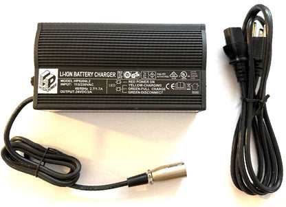 CURRIE ELECTRIC E SCOOTER BIKE CHARGER LI-ION 24VDC/2A 115/230VAC HP8204L2 NEW