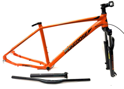 Mongoose Tyax Comp 29" 148mm Thru Axle Disc Hardtail Large Bike Frame + Fork +