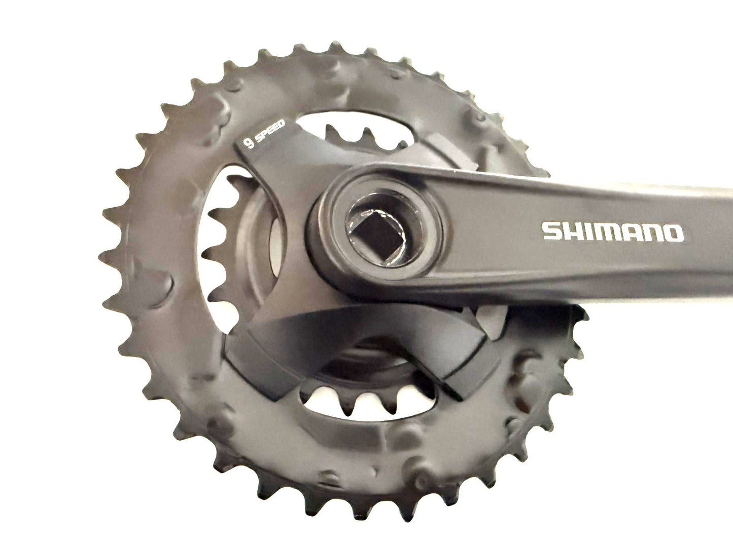 Shimano FC-MT101-B2 Crankset - 170mm, 9-Speed, 36/22t, Square Taper BLACK NEW