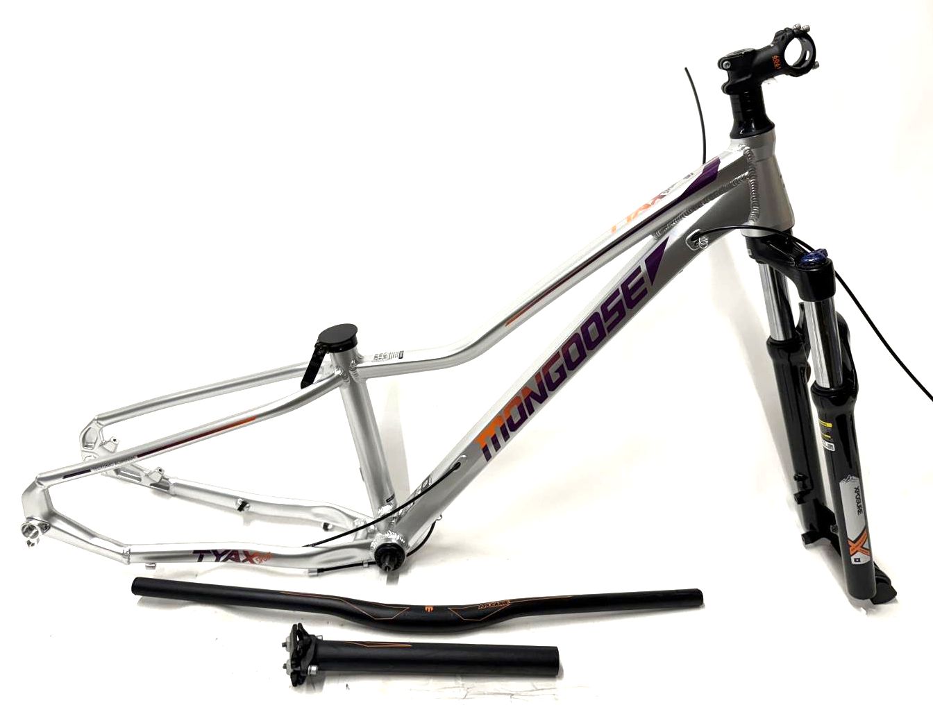 Mongoose Tyax Sport 27.5 Womens " Alloy 148mm Disc Hardtail Medium Frame + Fork