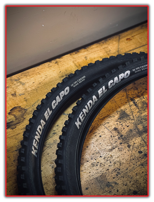 Lot of 2 Kenda El Capo 27.5 x 2.4" MTB Bike Tire Clincher Wire Bead Black