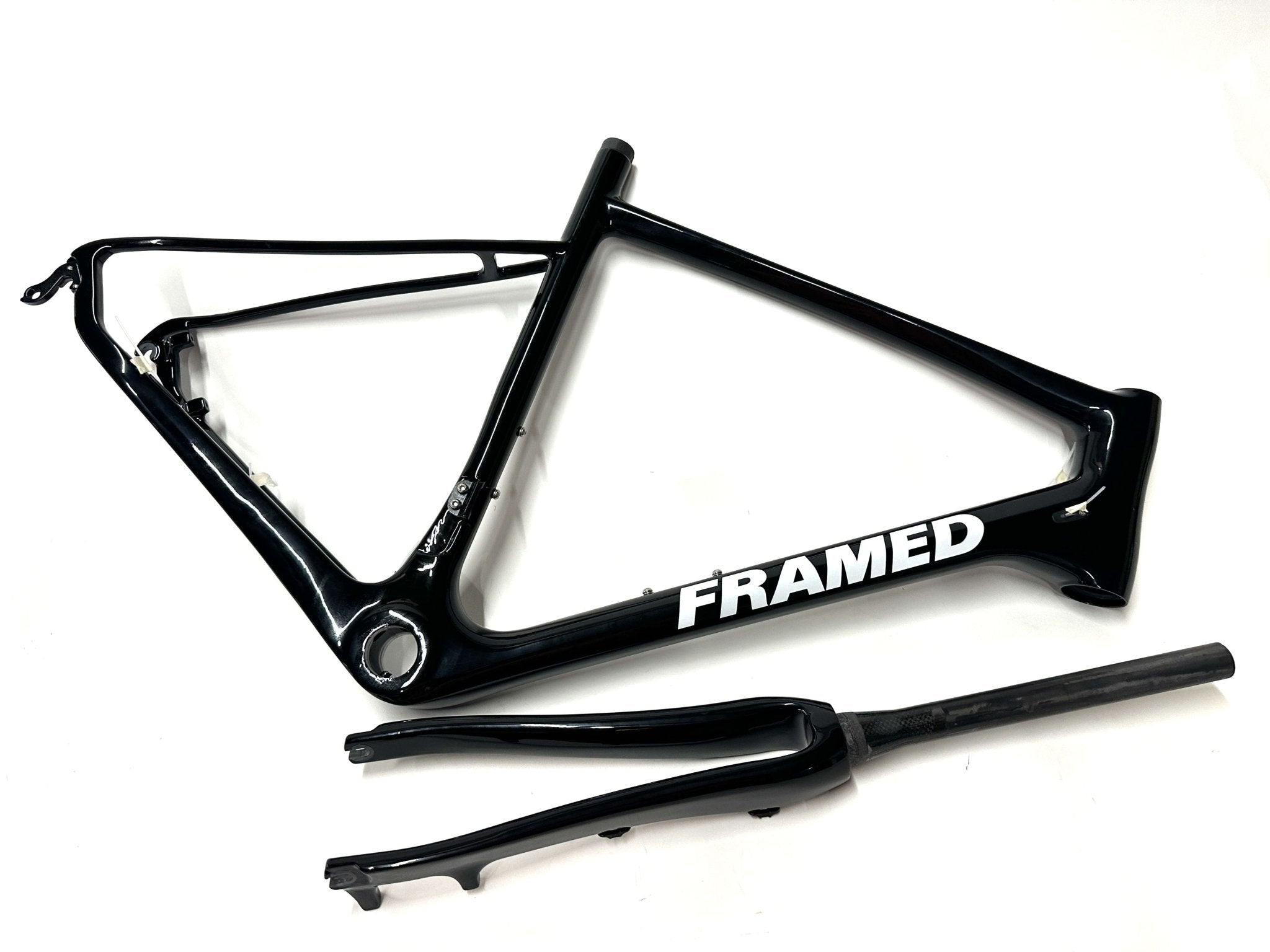 Framed Mallorca Carbon Disc Brake 56cm 700c Black Road Bike Frame